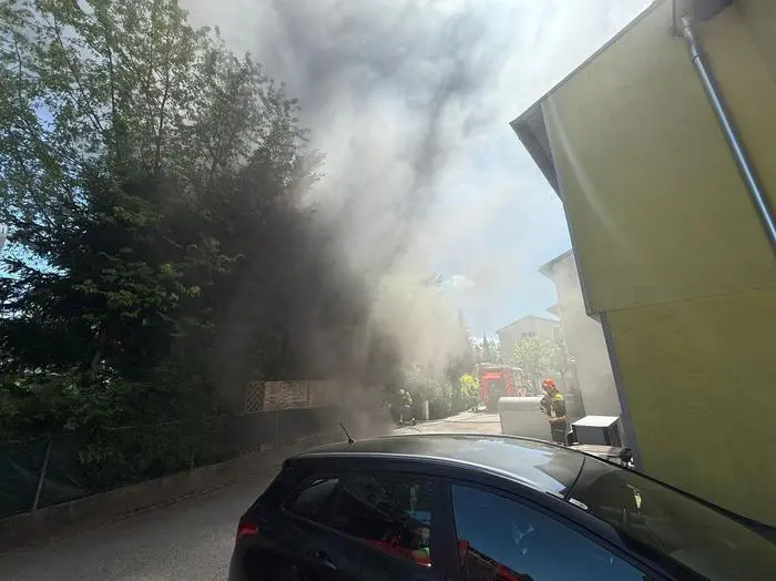 Weithin war der Rauch in Klagenfurt zu sehen