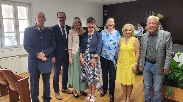 Michael Jaufer, Andreas Stutter, Bettina Ecker-Gorny, Irene Mayr-Brunner, Bettina Heinricher, Elisabeth Blanik und Lambert Grünauer