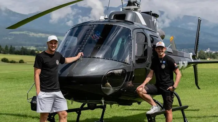 Thomas Morgenstern und Martin Hinteregger verkündeten das Aus ihrer Firma „TMH-Helicopter GmbH“