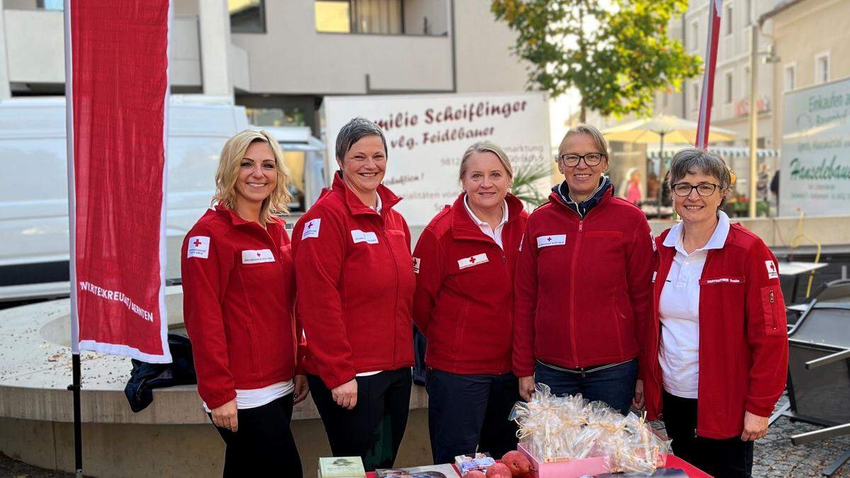 Das Spittaler Hospizteam: Natalie Schönegger, Silke Platzer, Renate Gsodam, Karin Steiner und Monika Hopfgartner 