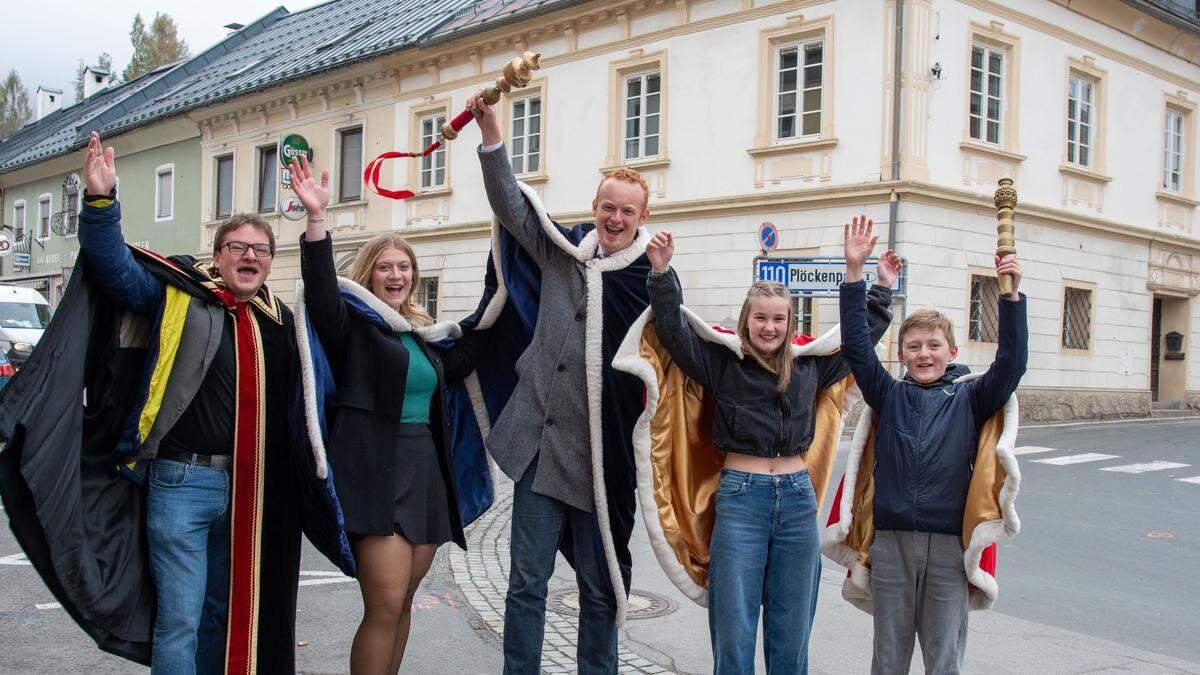 Günther Schreibmaier, Raphaela Ploner, Daniel Lusser und Sophie und Julian Schellander