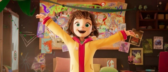Eine animierte Figur eines Kinofilms