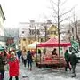 Auch in den kalten Monaten ist der Spittaler Wochenmarkt ein beliebter Treffpunkt