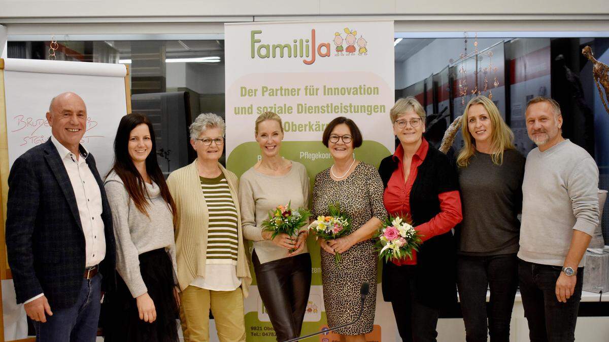 Hans Sagerschnig, Ursula Blunder, Margaretha Ebner, Daniela Philipp, Elisabeth Sagerschnig, Edith Lesnik und Max Lesnik