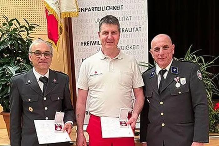 Reinhard Stotter, Manfred Ortner und Manfred Buchacher