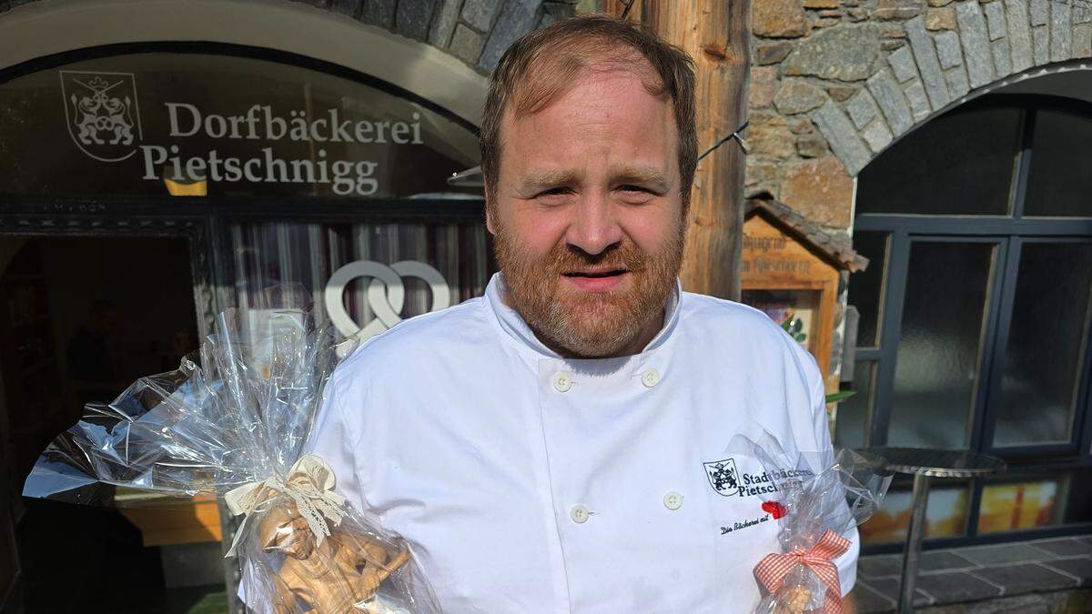 Bäckermeister Christoph Pietschnigg eröffnete eine Filiale in Rennweg