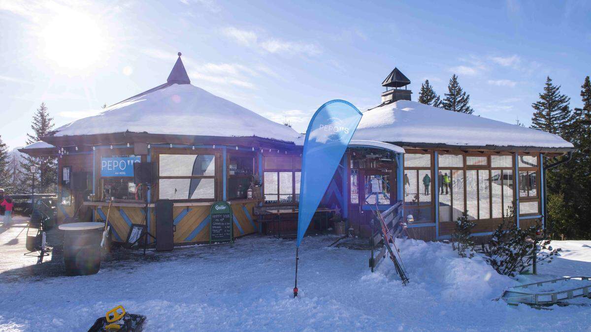 Das Atrium an der Talstation Mandl-Sessellift wurde innerhalb kürzester Zeit zum „Pepos am Berg“