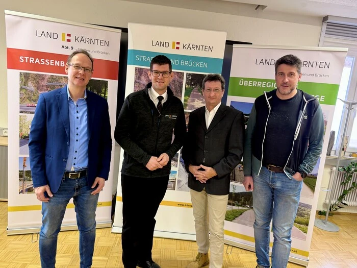 Reinhard Schell, Martin Gruber, Volker Bidmon und Norbert Lengfeldner