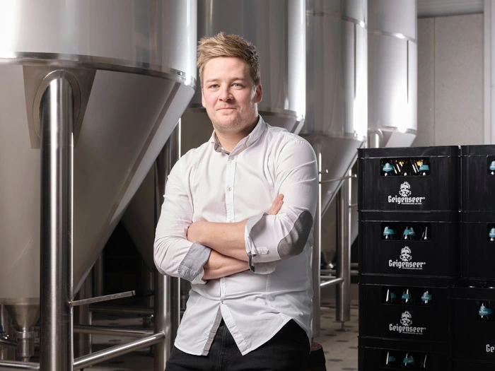 Bastian Stolz ist Geschäftsführer und Braumeister der Geigenseer Privatbrauerei