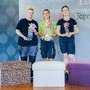 Gratulation an das Siegertrio: Nadine Kolland (2. Platz), Solveig Egger (1. Platz) und Larissa Rindlisbacher (3.Platz)