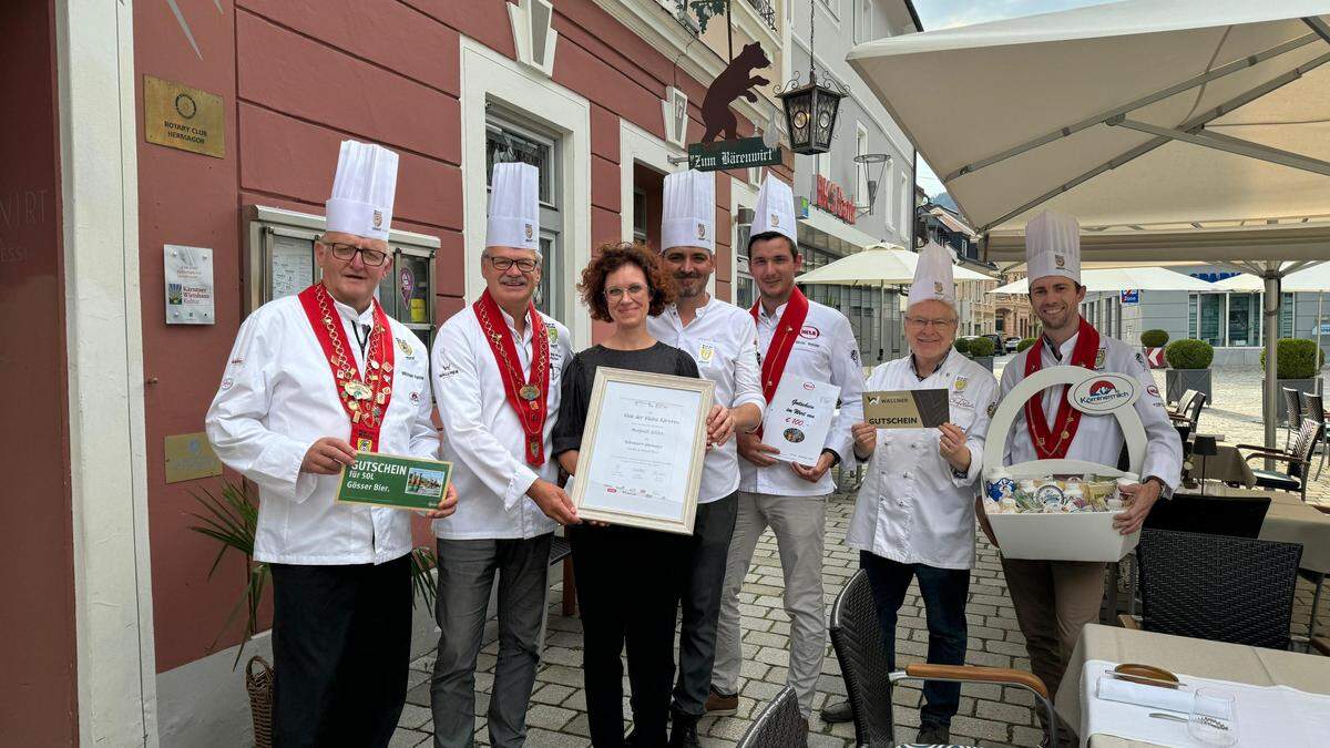 Michael Peitler, Günter Walder, Claudia Ressi, Manuel Ressi, Silvio Walder, Georg Maushagen und Philip Jost