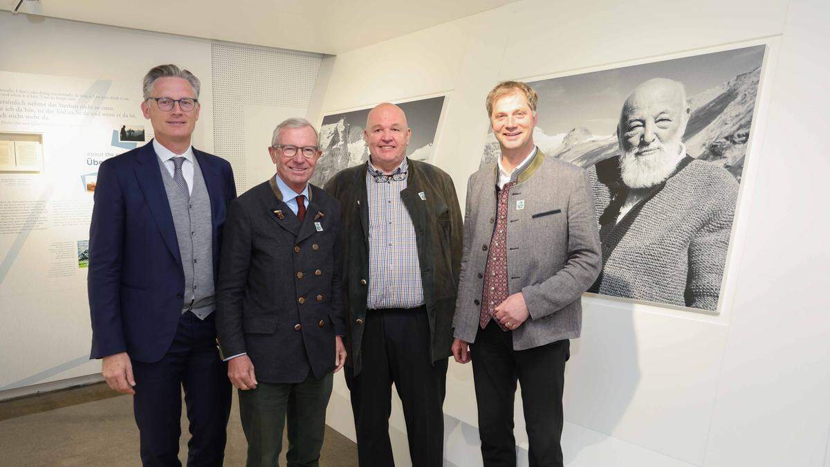 Johannes Hörl, Wilfried Haslauer, Karl Forcher und Martin Lackner 