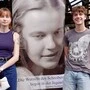 Leni Gasser und Jakob Weiss mit ihrem großen Vorbild Ingeborg Bachmann