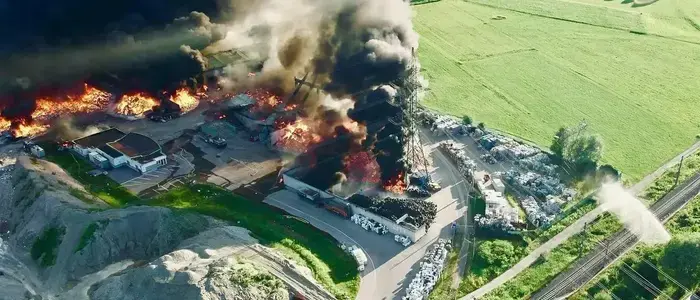 Die Löscharbeiten stellten eine enorme Herausforderung für die Einsatzkräfte dar