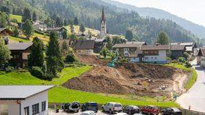 Vor wenigen Tagen wurde mit dem Bau des neuen Spar-Marktes in St. Lorenzen begonnen