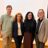 Finanzreferent Daniel Stocker, Gerhild Hartweger, Geschäftsführerin Paula Müllmann und Erhard Trojer