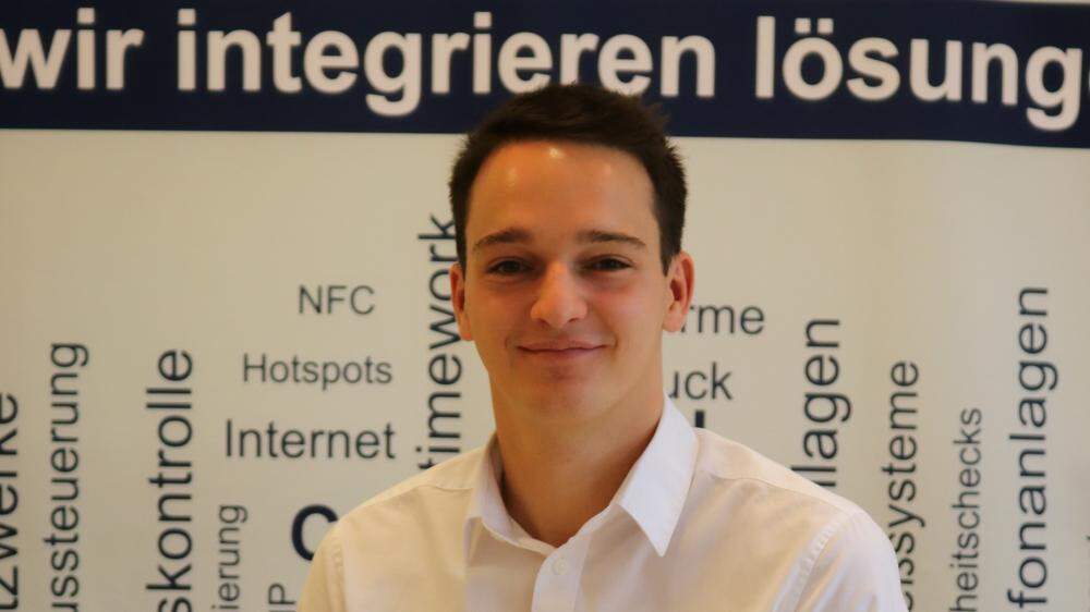 Sandro Unterkofler ist seit vier Jahren Softwareentwickler bei der Spittaler Firma asut.