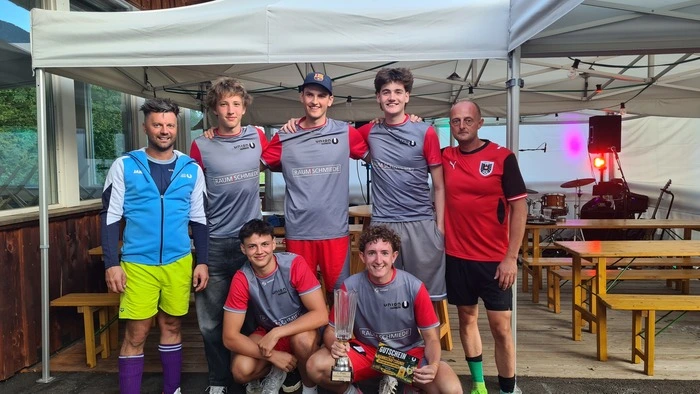 Ein Gruppenfoto von Fußballern