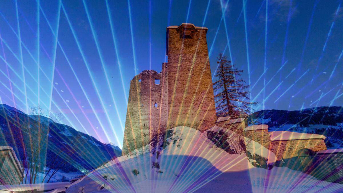 Die historische Burg wird mittels Lasertechnik neu erstrahlen