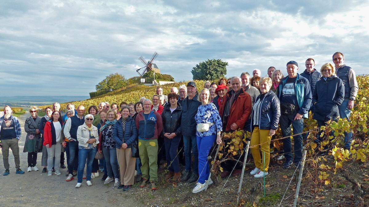 Die Teilnehmenden der Reise in den Weinbergen der Champagne