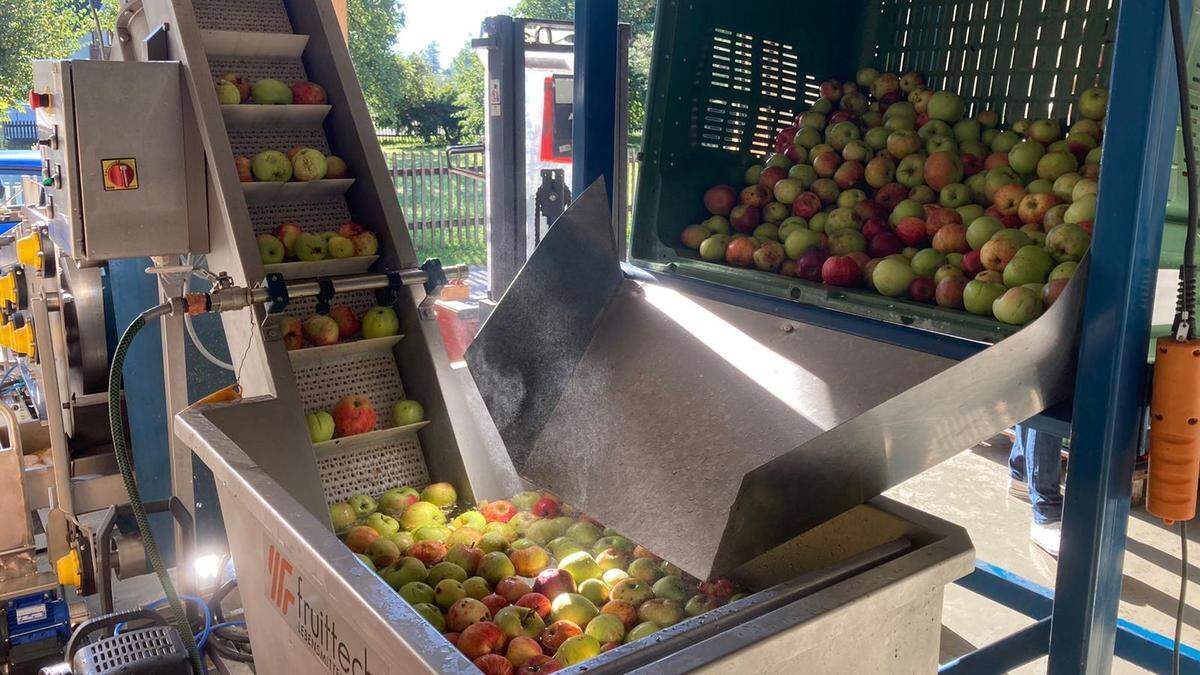 Die Obstpresse „Moskito“ in Napplach