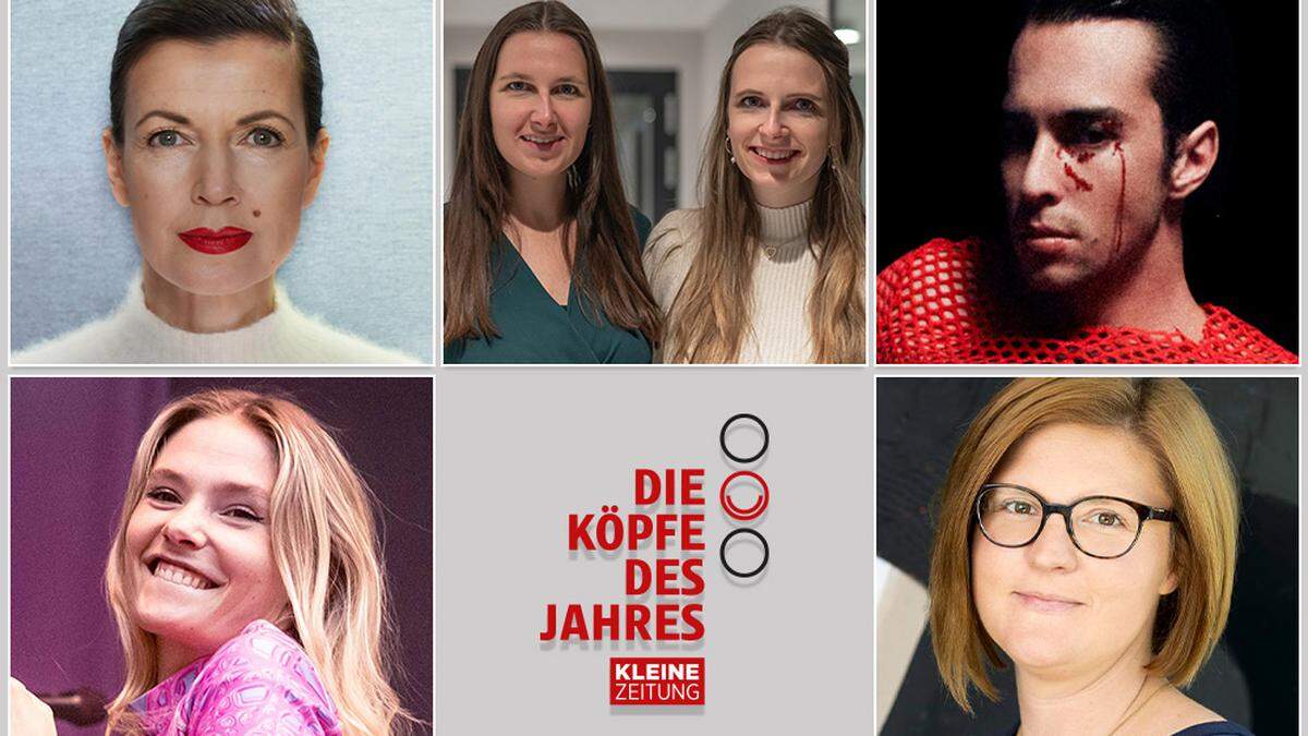 Oben: Theres Cassini, Theresa und Elisa Mutschlechner und Franz Bibiza;
Unten: Esther Graf und Julia Schuster