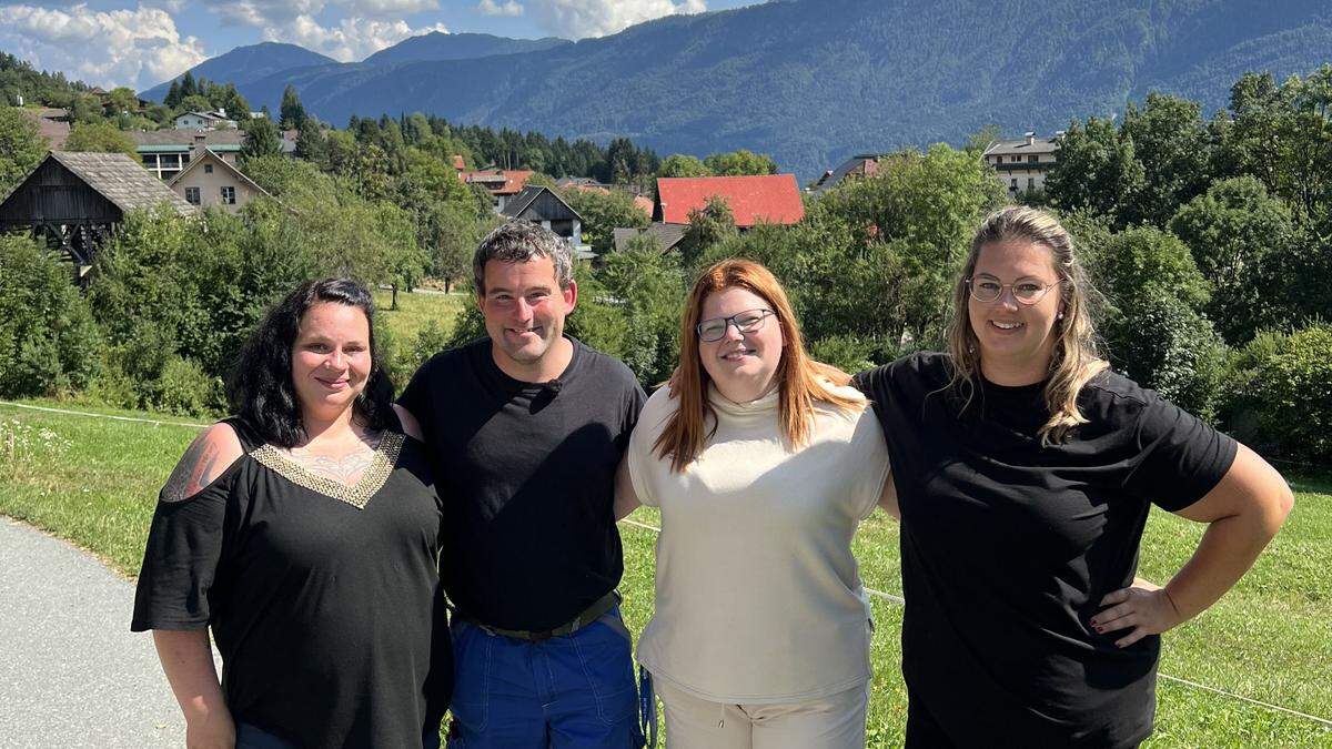 Marina, Seppi, Jaqueline und Ulrike