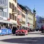 11.03.2023, Oesterreich, Lienz, Hauptplatz, WinteRace 2023, Im Bild Teilnehmer der WinteRace Rundfahrt mit Zwischenstopp in Lienz - Brunner Images 2023, Foto: Brunner Images / Brunner Philipp