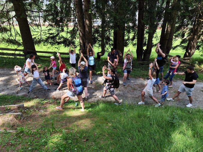 Yoga praktiziert Tanja Chum mit ihren Gruppen gerne in der Natur