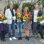 Bürgermeister Gerhard Köfer und Stadträtin Almut Smoliner mit dem derzeitigen Team von Essen auf Rädern: Barbara Wiesflecker, Astrid Ronacher, Andrea Burgstaller und Sieglinde Ertl