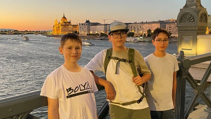 Markus Amon, David Marizzi und Gregory Ruggenthaler in Budapest
