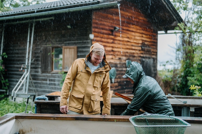 Stefan Glantschnig beim Fischen