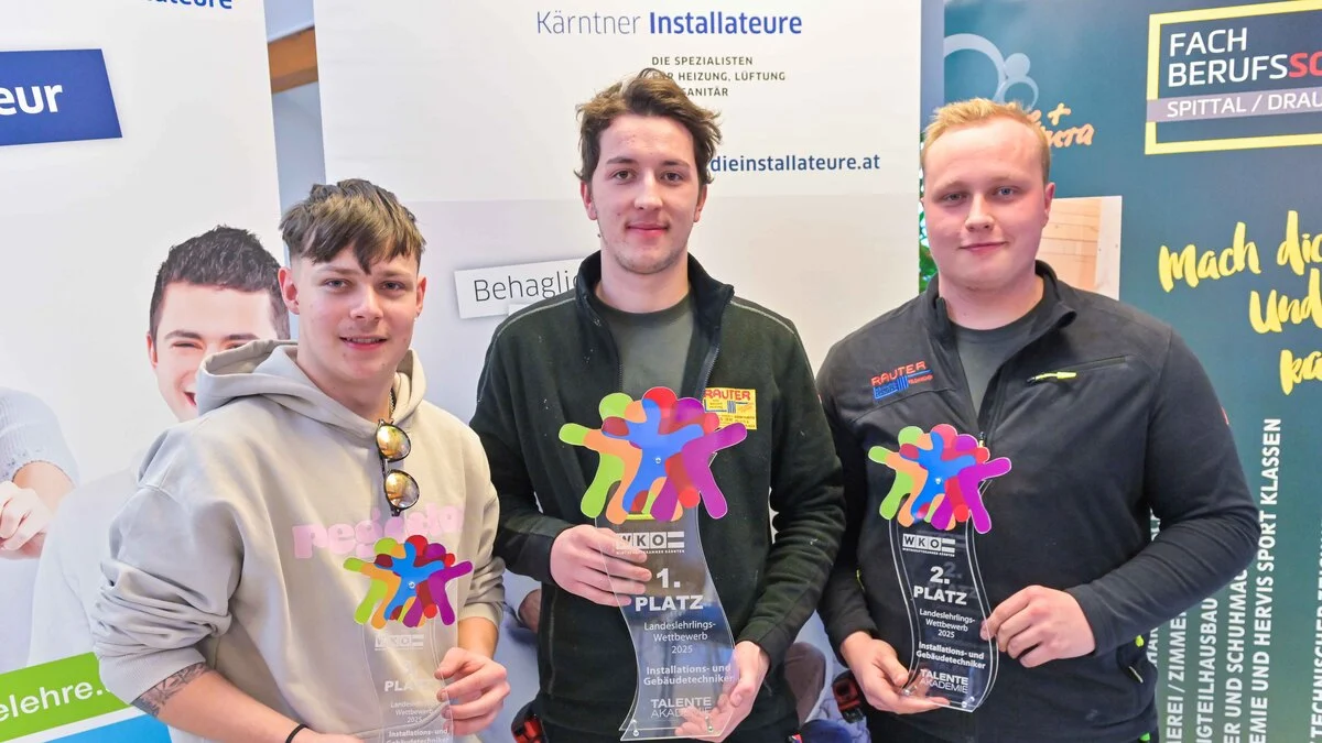 Kay Ortner, Fabio Wirnsberger und Kevin Buttazoni