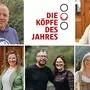 Die acht Nominierten | Frank Riegler, Josef Mühlmann, Kathrin und Christina Oberlohr, Eva-Maria und Egon Oberluggauer und Bernhard Wallner und Selina Palle
