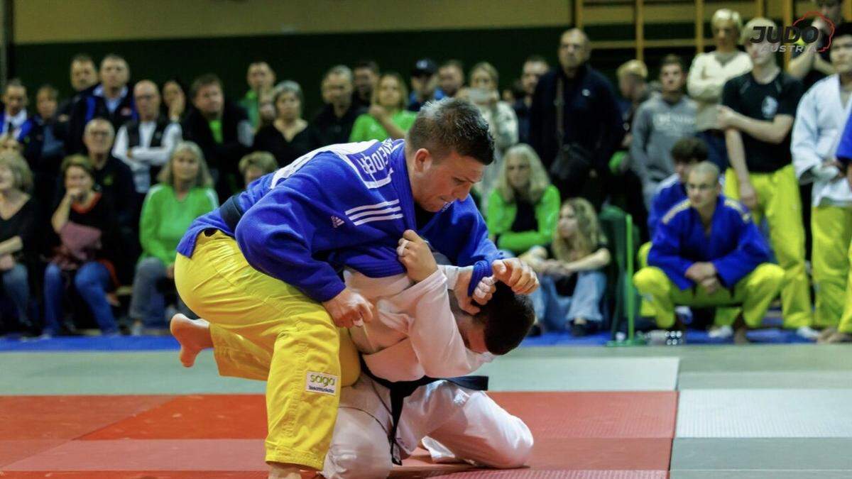 Gabriel Bretschneider (in Blau-Gelb) kämpfte heuer bei den European Open