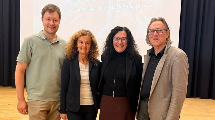 Daniel Stocker, Gerhild Hartweger, Paula Müllmann und Erhard Trojer