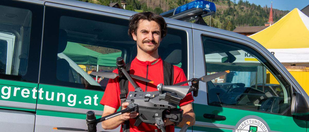 Tobias Guggenberger ist Kärntens erster Drohnenpilot der Bergrettung