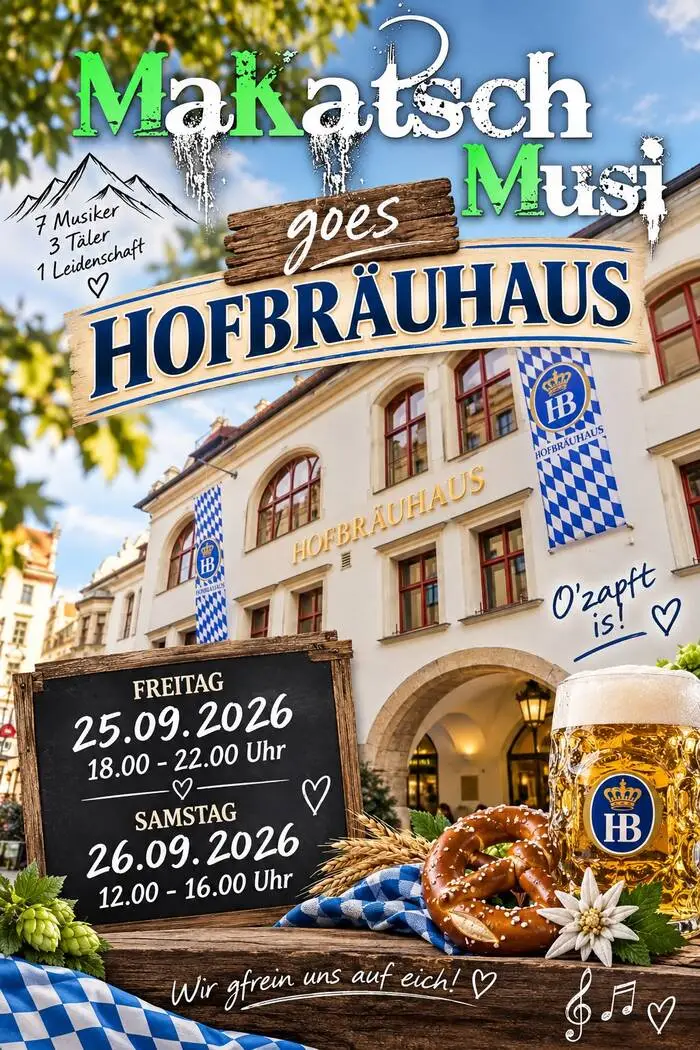 Auf Instagram machen die Musiker mit einem Flyer auf ihren bevorstehenden Auftritt aufmerksam