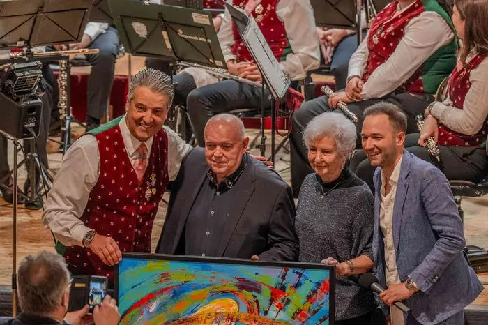 Stefan Hofer, Ivan Prešern, Ivanka Prešern und Hannes Wallner