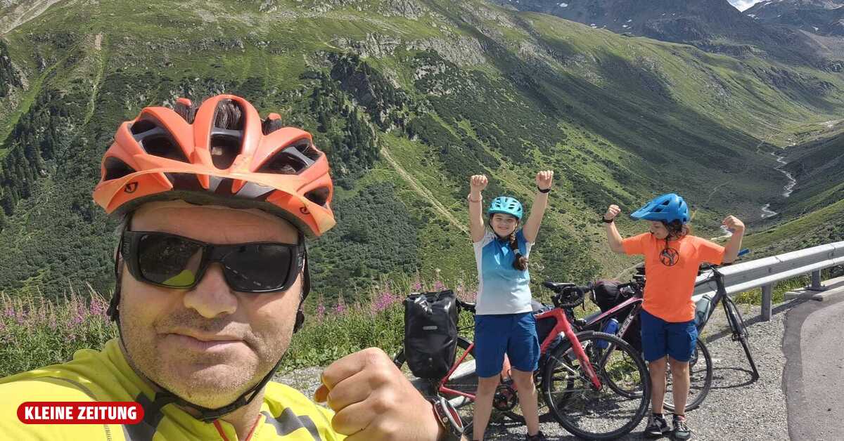 Children cycled 550 kilometers to their grandmother in Carinthia