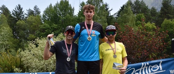 Neue Österreichische Meister: Herwig Natmessnig (Klagenfurt), Simon Zeitlhofer (Ybbs) und Dominik Schausberger (Ybbs)
