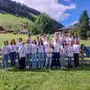 Die jungen Musiker und Musikerinnen der Jugendkapelle Villgraten