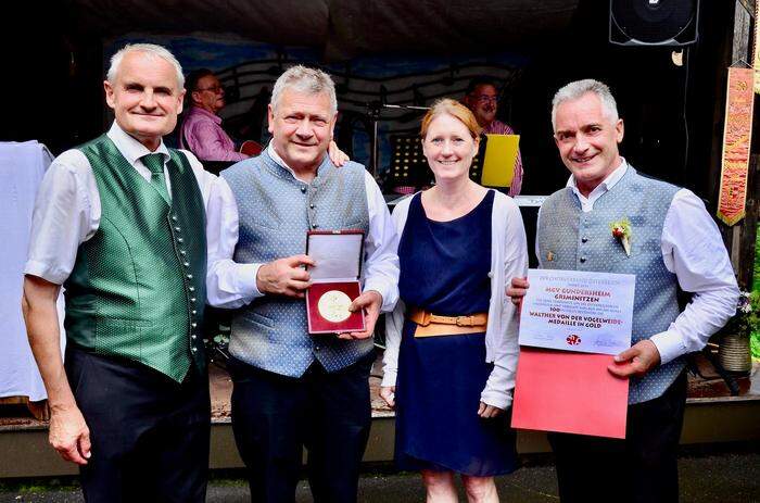 Peter Krall, Christoph Bodner, Angelika Berrini und Klaus Lederer