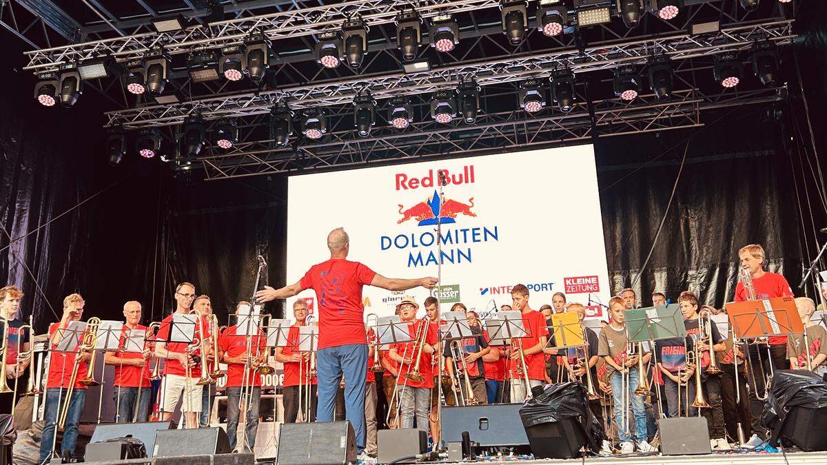 Der Auftritt beim Dolomitenmann zählte zu den Höhepunkten des Posaunenkurses