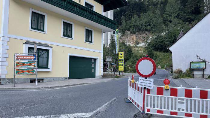 Am Nachmittag des  14. August wird die Innerkremser Landesstraße wieder geöffnet