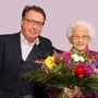 Anlässlich ihres Geburtstages stattete Bürgermeister Ewald Tschabitscher der Jubilarin einen Besuch ab