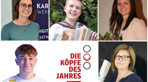 Oben: Victoria Gailer, Luis Lanzinger und Ursula Blunder; Unten: Michael Morgenstern und Julia Schuster