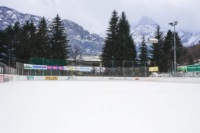 Der Kunsteislaufplatz in der Pustertaler Straße