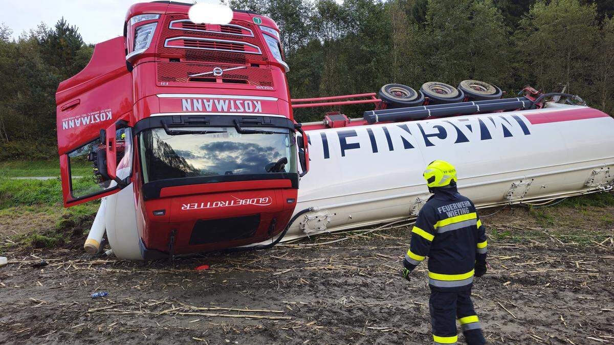 Der Lenker hatte bei dem Unfall großes Glück