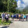 Am Plöckenpass erfolgte der Start für die Wanderung 